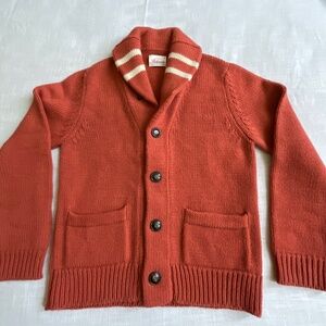 Bolivares Wool Chunky Heavy Mens Cardigan Grandpa Sweater Size M Made in Peru